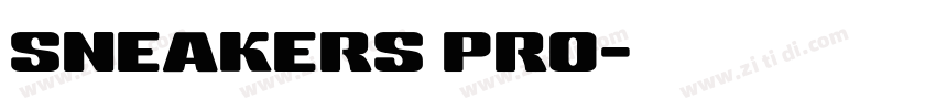 SNEAKERS PRO字体转换